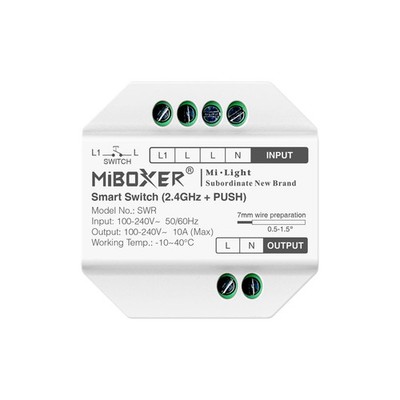 Konverter vom Taster zum Schalter Relais Schutzschalter LED MiBoxer
