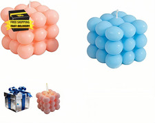 Cube Bubble Candle, Soy Wax Scented Candles with Plant Essential Oils, Decorativ