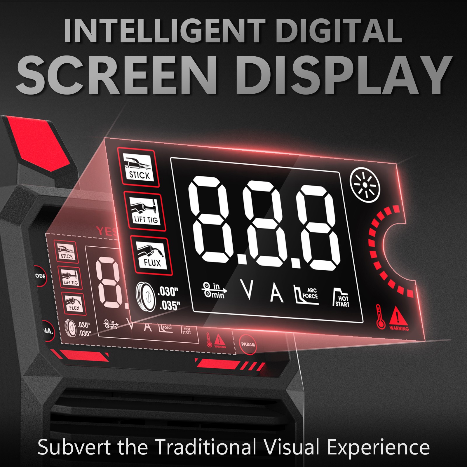 YESWELDER FLUX-135PRO 135A 3-in-1 Welder with Gloves & 5 Flux Wires, 110V