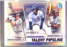 2020 Bowman Micker Adolfo / Luis Robert / Andrew Vaughn #TP-CWS Sox Talent
