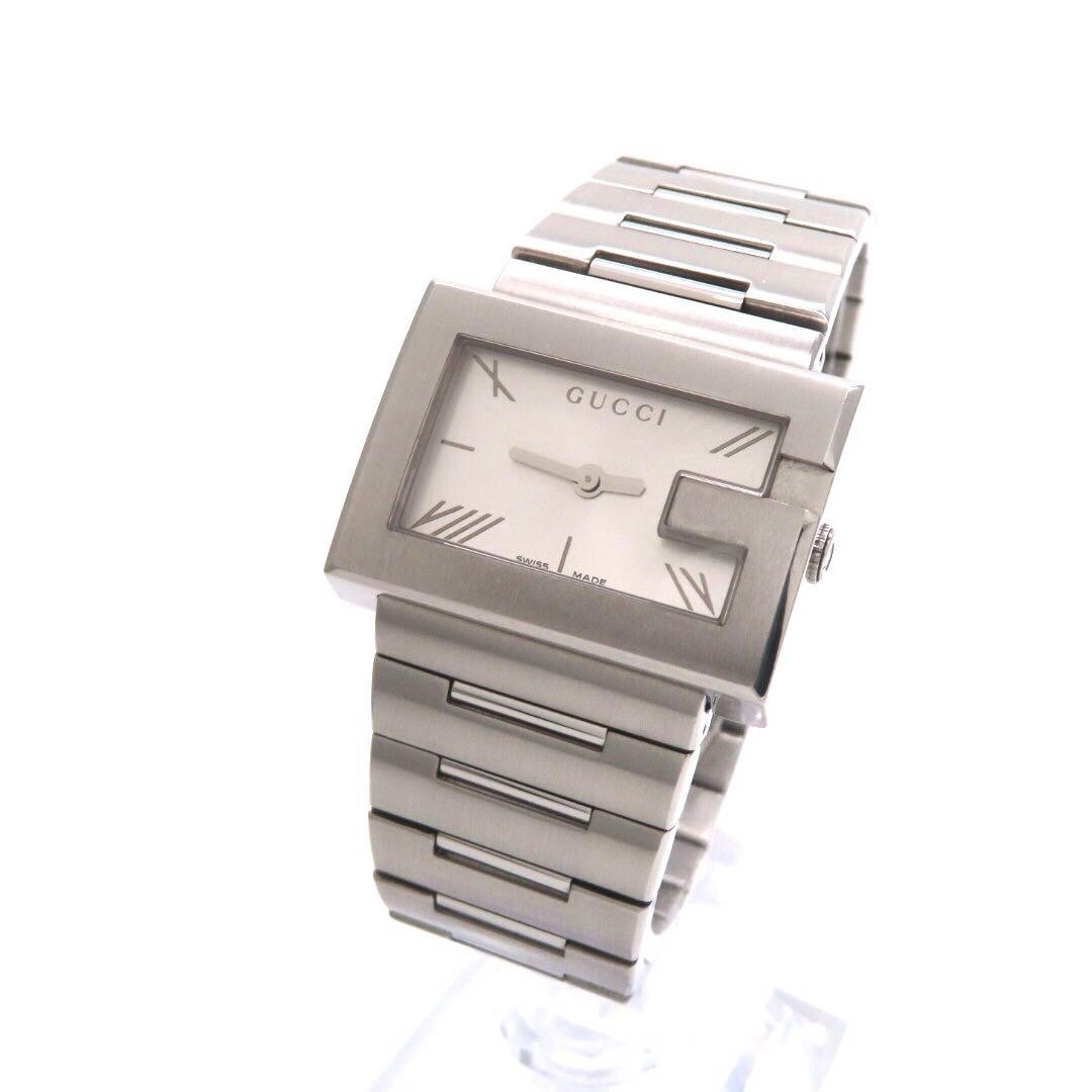GUCCI G Rectangular Watch 100L Silver - Excellent… - image 2
