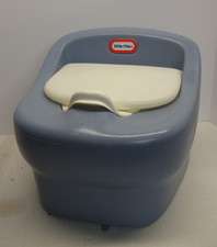 Vintage Little Tikes Child Size Blue  White Potty Chair