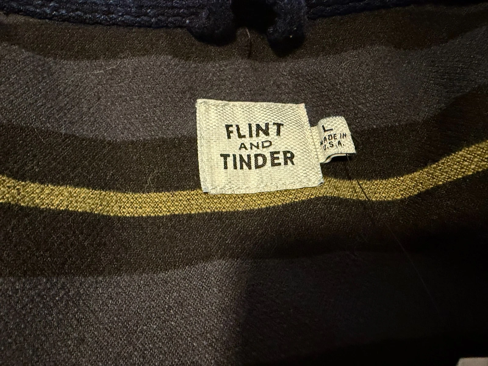 Flint and Tinder Sashiko Trucker Jacket Flannel Lined Large MIUSA Huckberry - product detail image 3