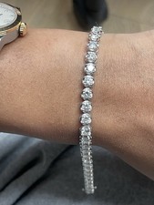 Best Seller- 6.00ct D/VVS Lab Grown Round Diamond  Tennis Bracelet, Platinum