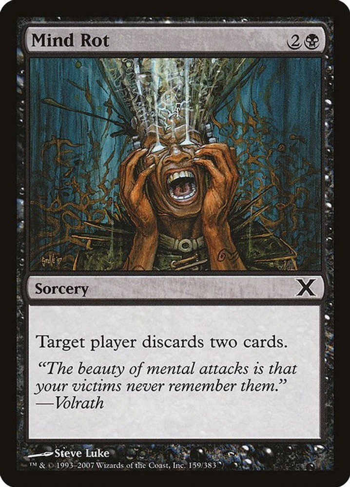 Mind Rot 10E 159 C 10th Edition Magic Card NM