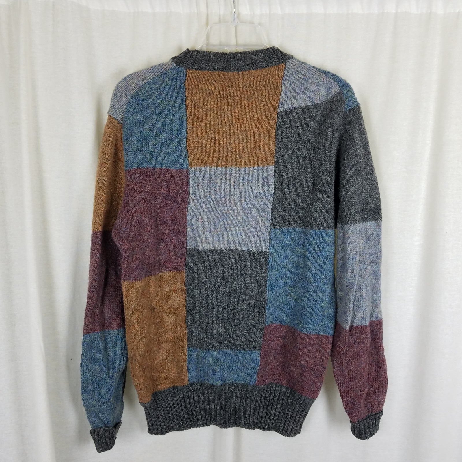 Vintage Thane Shetland Wool Patchwork Colorblock … - image 4