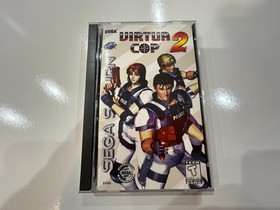 Virtua Cop 2 (Sega Saturn) CIB Complete w Manual + Registration + Foam LN MINT