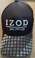 IZOD XFG Golf - Black - Blue Adjustable Strap Closure - Baseball Cap Style Hat