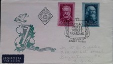 CMI) 1952. HUNGARY. HISTORICAL FIGURES. FDC. THE ETERNAL ART OF FREEDOM AND PEAC
