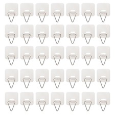 Gancho fijador de platos multiusos blanco plástico reutilizable con acero inoxidable