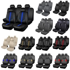 For Subaru Impreza Forester Seat Covers 5-Seats Full Set Front Rear PVC Leather