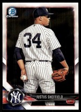 Justus Sheffield 2018 Bowman #BCP69 Yankees MLB READ FREE SHIPPING AutographDen