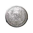 Pirate Skull, 'Preadatum In Mundo', Silver Shield,  1oz .999 Fine Silver