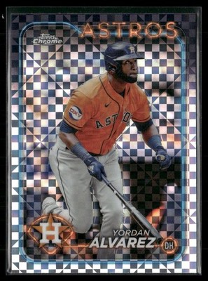 Yordan Alvarez 2024 Topps Chrome X-Fractor Houston Astros #170
