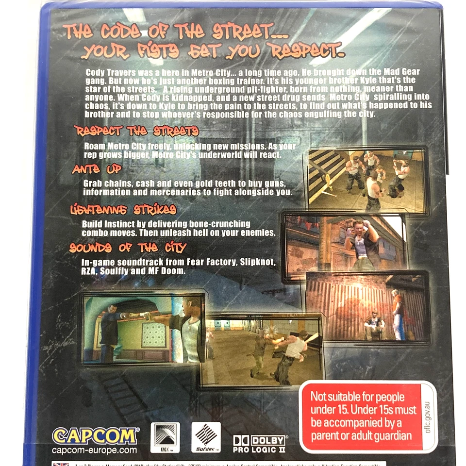 Final Fight Streetwise PS2  PlayStation 2 game  (2006)  PAL  Brand New & Sealed - Image 4 of 4