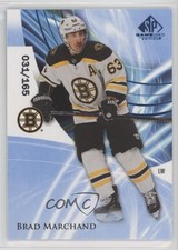 2020-21 Upper Deck SP Game Used Blue Burst 31/165 Brad Marchand #60 rh0
