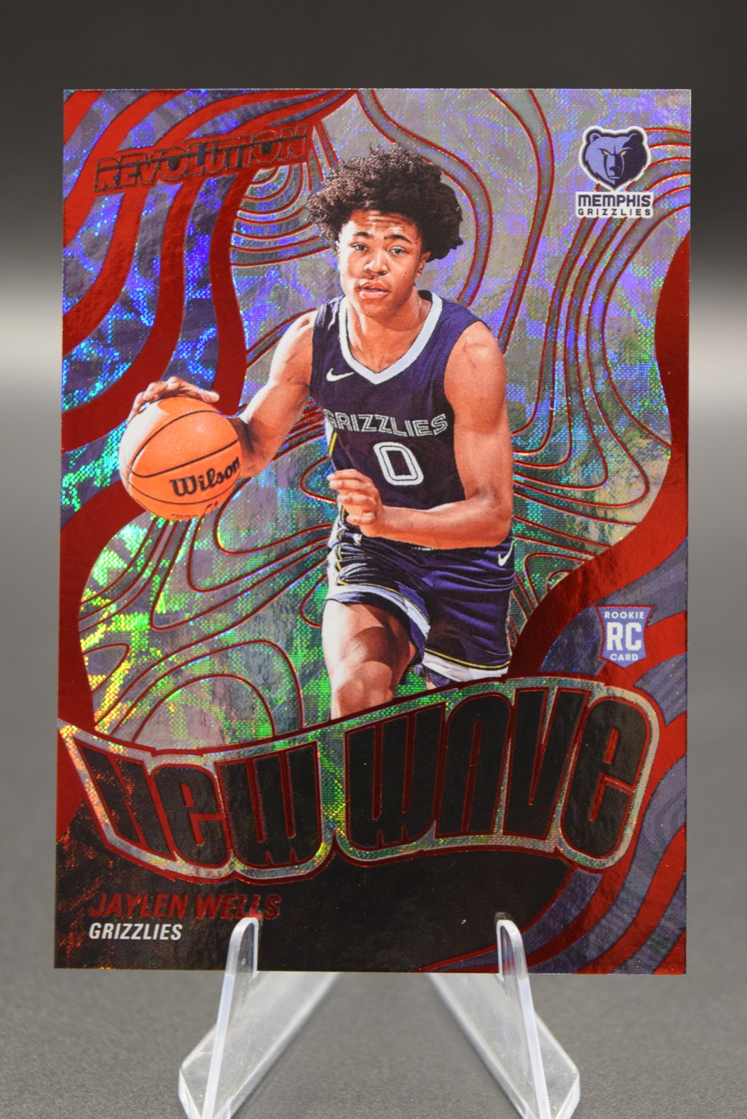 Jaylen Wells 2024-25 Panini Revolution #20 New Wave Red Scope #/135