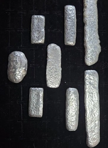 Hand Poured 925 Sterling Silver Ingots