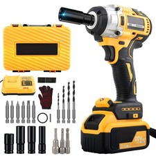 1200Nm Cordless Electric Impact Wrench Gun 1/2'' High Power Driver + Batterie 1200Nm Cordless Electric Impact Wrench Gun 1/2'' High Power Driver + Batterie - Image 1