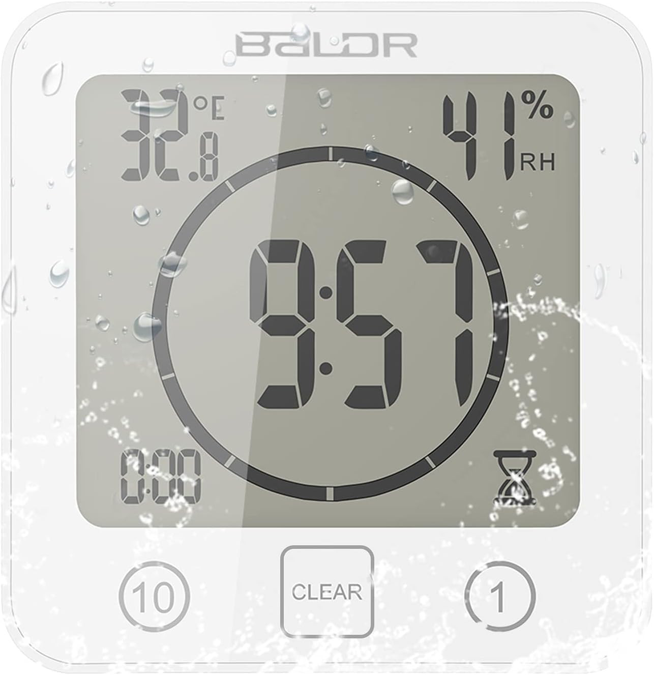 Orologio Da Bagno – Impermeabile per Doccia, Timer Digitale, Orologio Da Bagno C