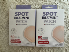 Lot 2 x 60 CLEAR HYDROCOLLOID Day/Night Pimple, Acne SPOT TREATMENT PATCH