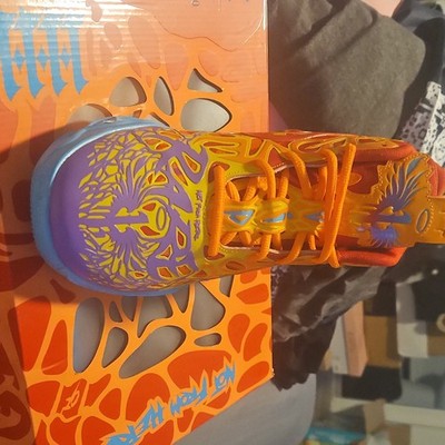 PUMA MB.04 Phoenix Orange Red Blue Yellow Mesh Low Top Basketball Sneakers