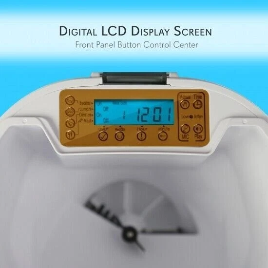 Alimentador Automático SereneLife, LCD Digital, Micrófono y Altavoz Cachorro SLAPF30 Foto 2 de 4