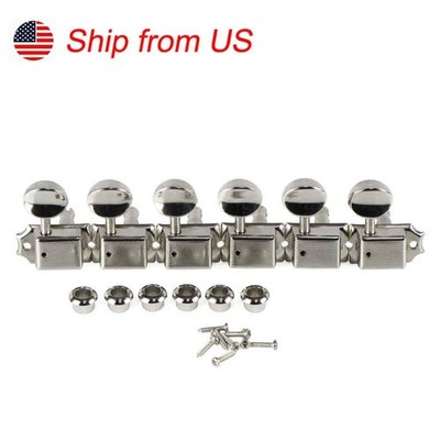 FLEOR Set 6R Vintage Guitar Tuning Pegs Machine Heads 6-in-line fit ST TL Guitar