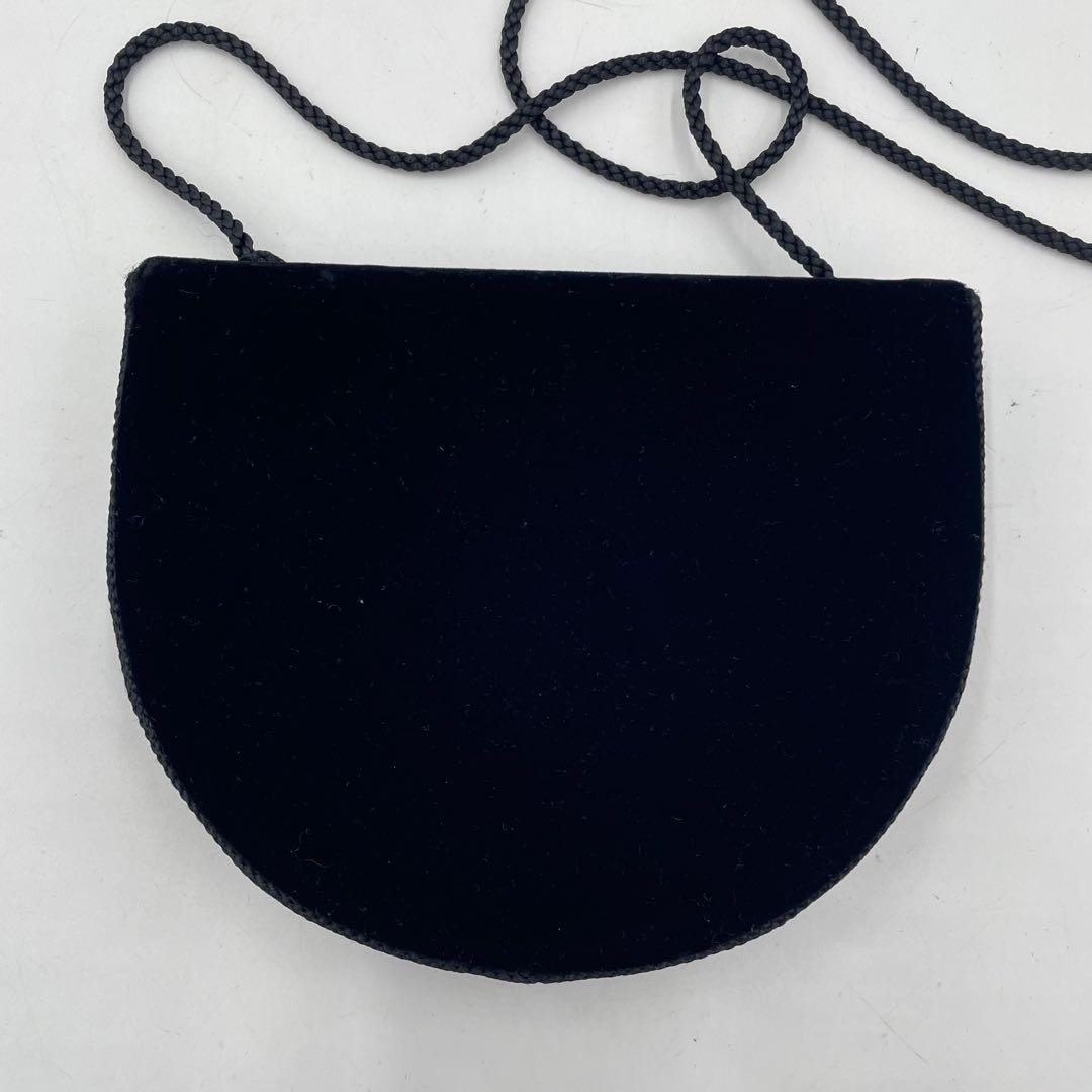 Borsa a tracolla Yves Saint Laurent in velluto nero ottime condizioni