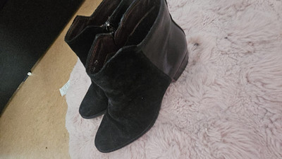 Marco O'Polo Damen Stiefeletten Schwarz EU 38 Kunstleder Reißverschluss