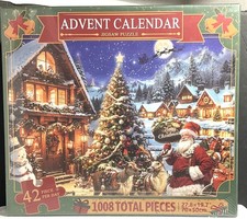 Advent Calendar 1008 pc Christmas Jigsaw Puzzle - NEW  SEALED - Ships Free