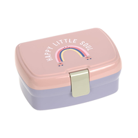LÄSsig Kinder Lunchbox Brotdose Mit Herausnehmbarer Unterteilung, Bpa-Frei/Rainb