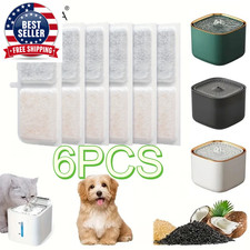 Activated Carbon Cat Water Fountain Filters, 6/12PCS Replacement for Most Pet Wa