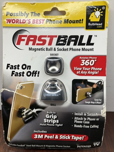 BulbHead Fastball Magnetic Car Phone Mount 360 Rotation Holder New