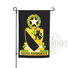 124th Cavalry Regiment 12x18 Inch Garden Flag Double Sided Outdoor Banner