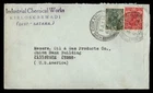 Mayfairstamps India 1936 Industrial Chemical Works to USA Cover aax_03353