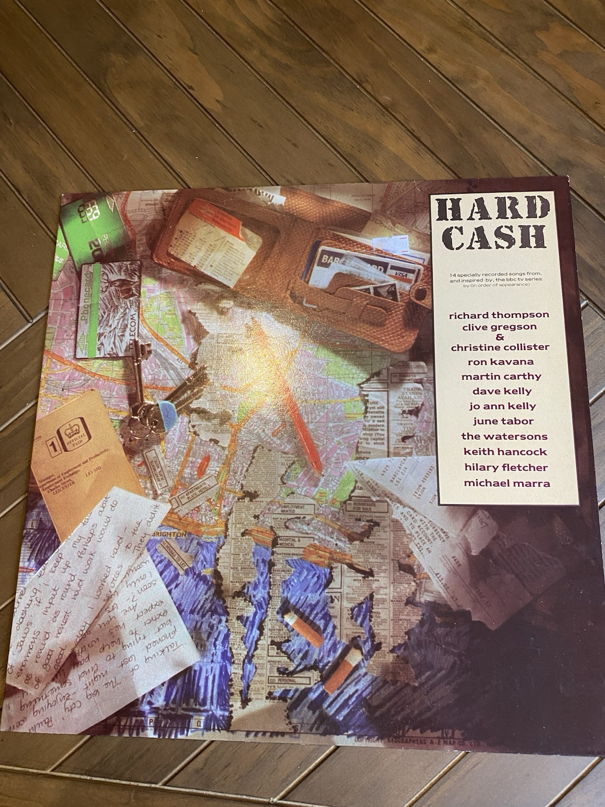 Hard Cash Soundtrack - Vinyl LP UK Topic 1990 Various Artists Folk Comp. EX/VG+