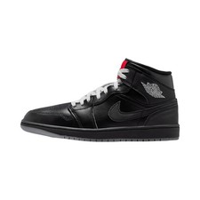 Air Jordan 1 Mid SE Men's Shoes HV5177-010, Black/White/ Grey/Black Size 10