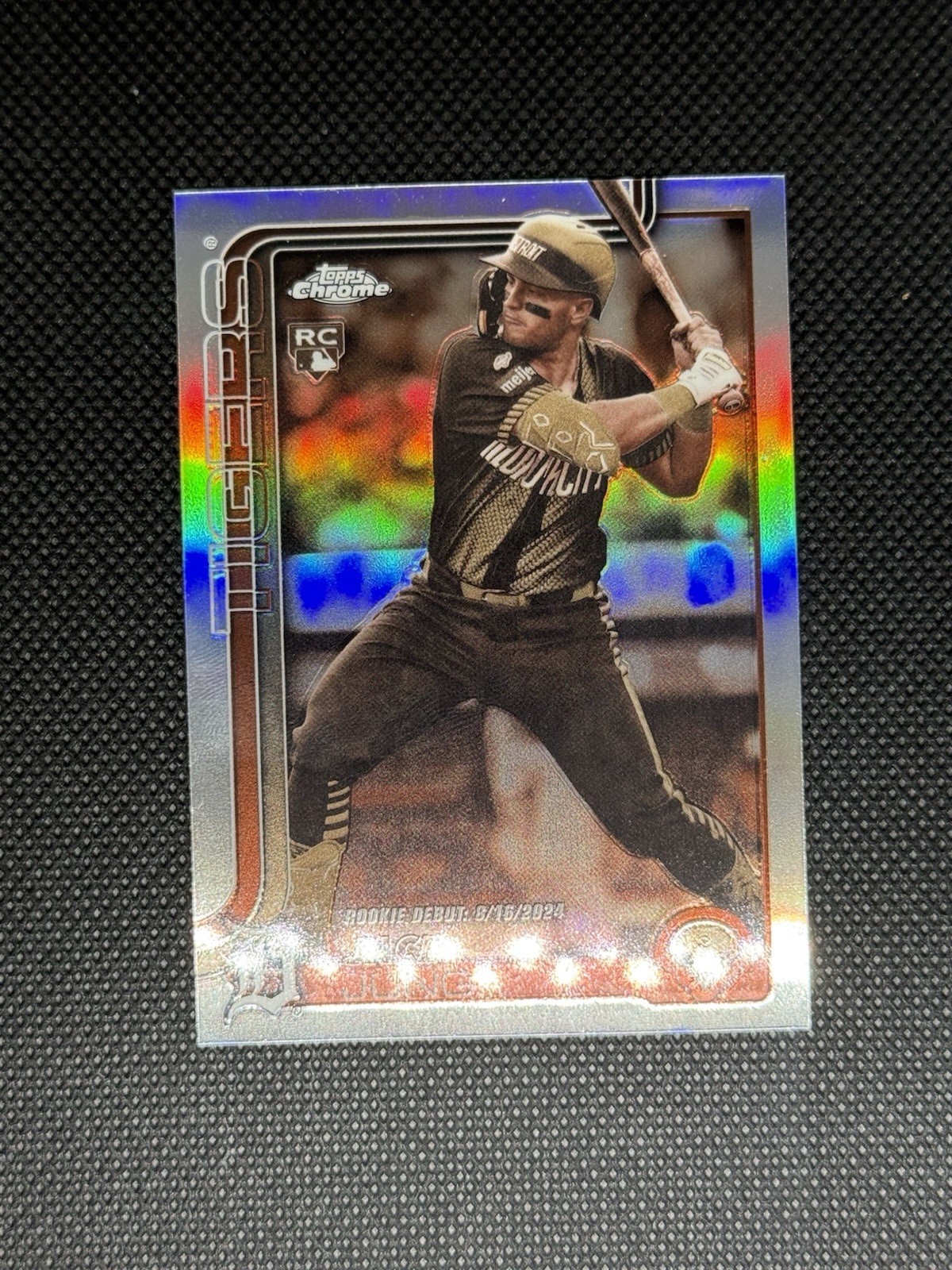 Jace Jung 2025 Topps Chrome Update Sepia RC Rookie Debut Tigers USC121