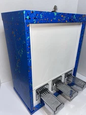 $1 Vend Blue 3 Column Sticker Pokemon Card Vending Machine Sports Trading Cards