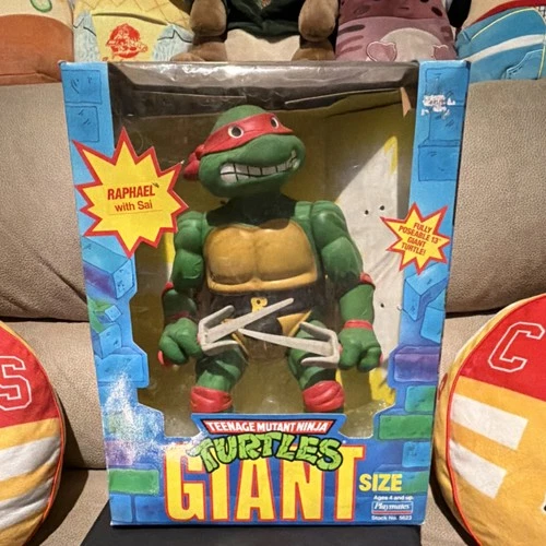 Playmates Toys Raphael Teenage Mutant Ninja Turtles 13" Action Figure 1989 Sai