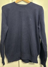 Polo Golf Men  s Sweater Ralph Lauren Size M In Navy Blue 100 Cotton