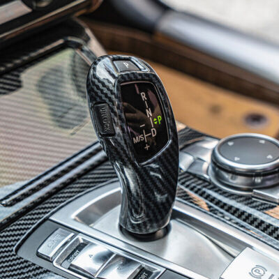 Car Gear Shift Handle Frame Cover Trim For BMW 5 Series E60 X5 E70 X6 E71
