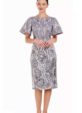JS Collections Lyra Flutter Mesh Meadow Sequins Dress Sz 6  198  1475