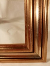 CORNICE 61X50 CM 48,5X38,5 CM INTERNI LEGNO ARGENTO ORO ANNI '80 VINTAGE QUADRO