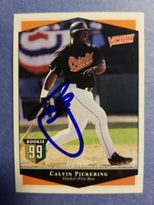 Calvin Pickering Baltimore Orioles 1999 UpperDeck #44 Autographed Baseball Card 