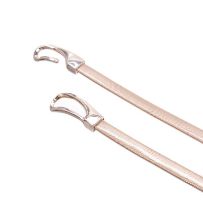4131 Women\'s Skinny Elastic Chain Punk Wedding Belt Piece Stretch Waistband Women main image 3
