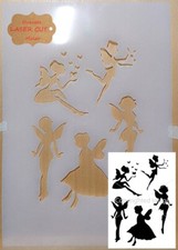 Fairies stencil Airbrush art stencil artists fairies template