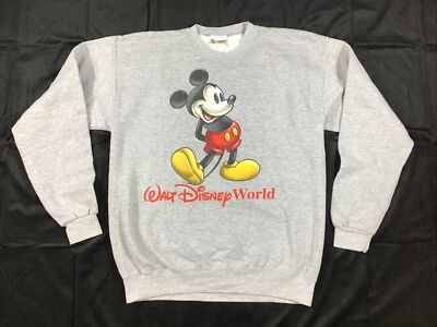 USA製 90’s VINTAGE DISNEY MICKEY SWEAT Vintage Walt Disney World Sweatshirt Mickey Mouse 90s USA Gray
