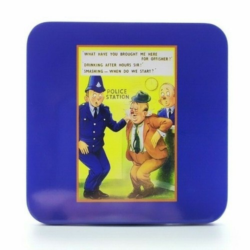 Bamforth Vintage Collection Saucy Seaside Naughty Humour Joke Cartoon Coaster - Picture 9 of 17